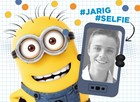 minion kaart jongen hashtag jarig hashtag selfie